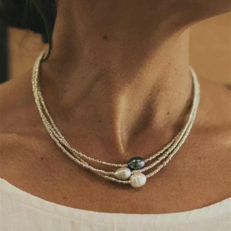 Natural Style Pearl Necklace