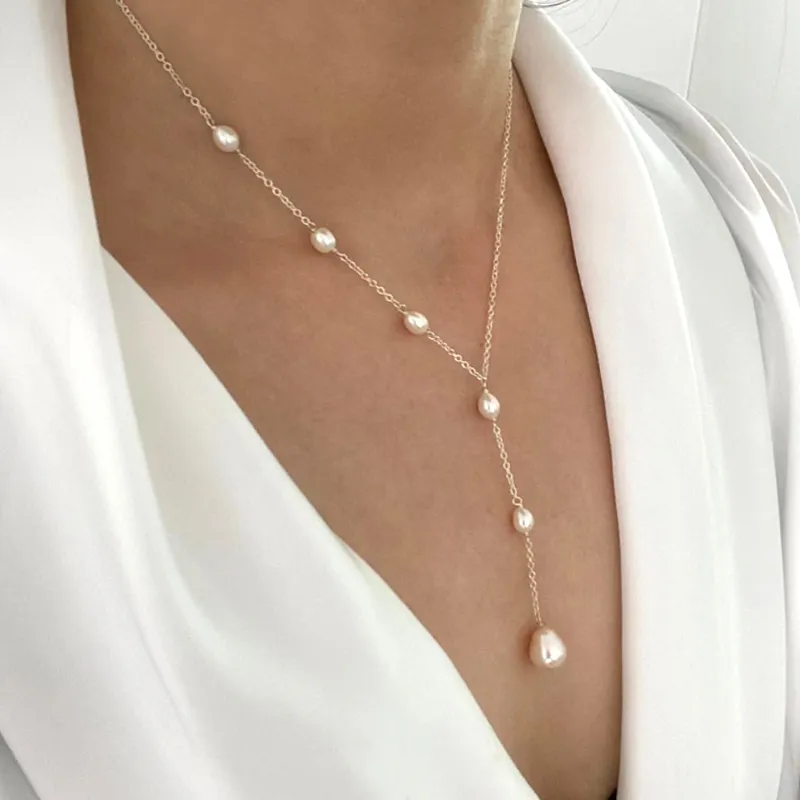 Vintage Beaded Pendant Necklace