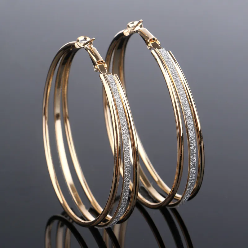 Stunning Gold Hoop Earrings in Vintage Style