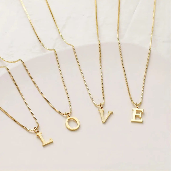 Love Letter Necklace with Initials