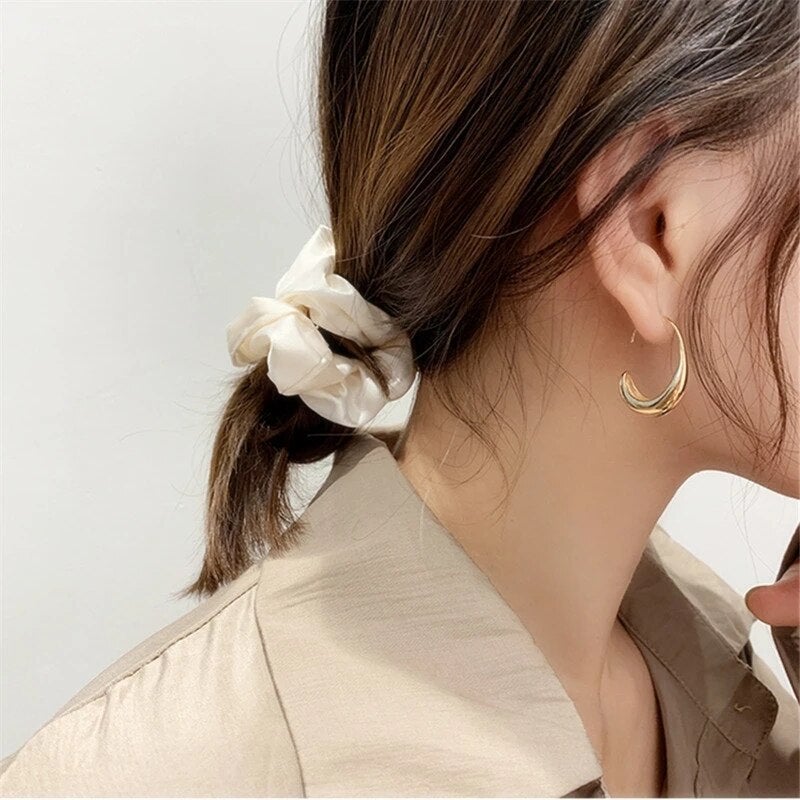 Chic Gold and Silver Earrings