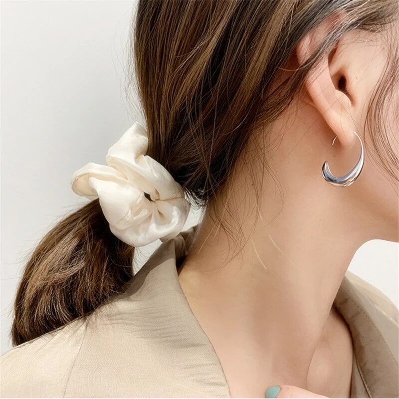 Chic Gold and Silver Earrings