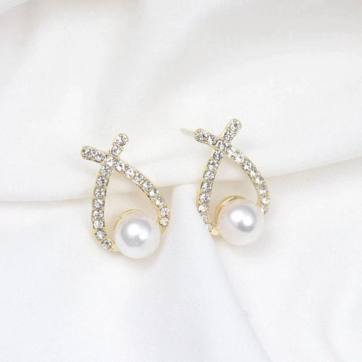 Sequin and Pearl Earrings
