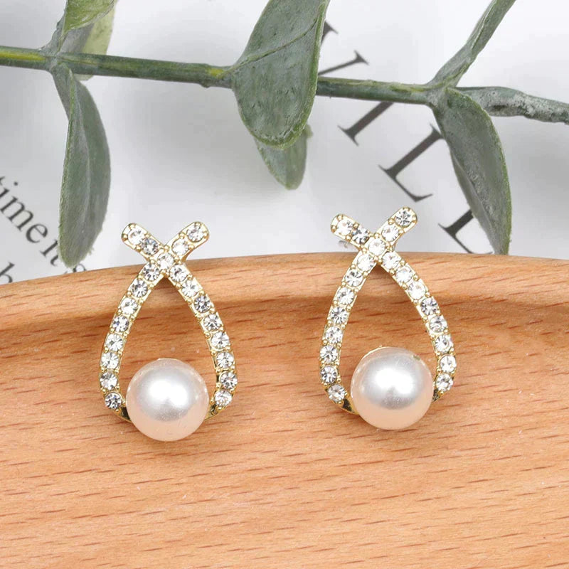 Sequin and Pearl Earrings