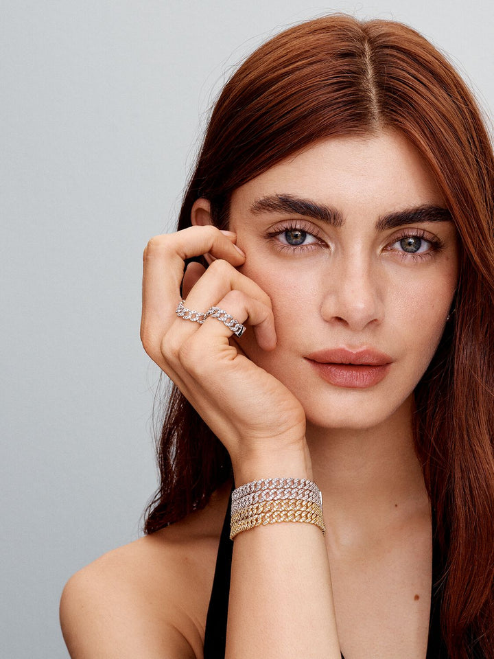 Cuban Bracelet with Moissanite