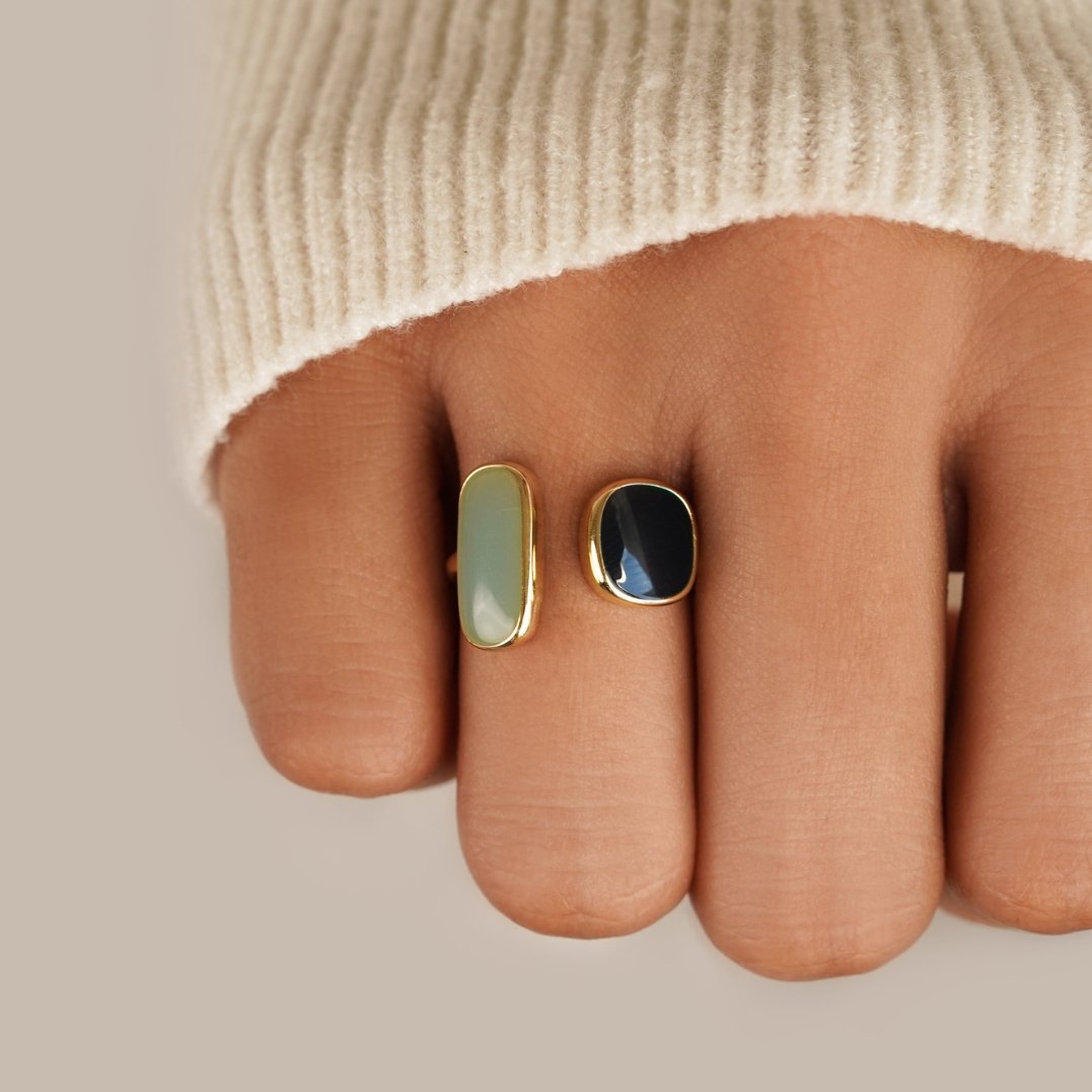 Wrap Ring in Aquamarine