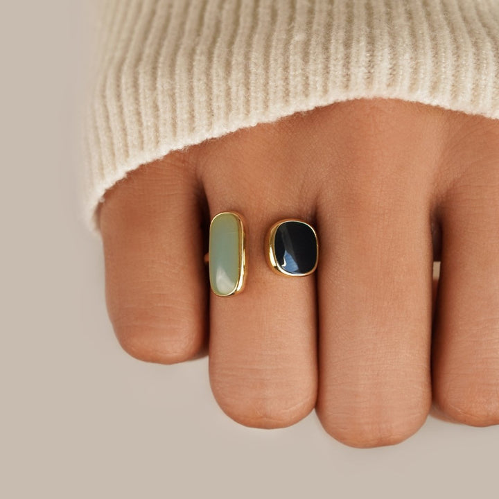 Wrap Ring in Aquamarine