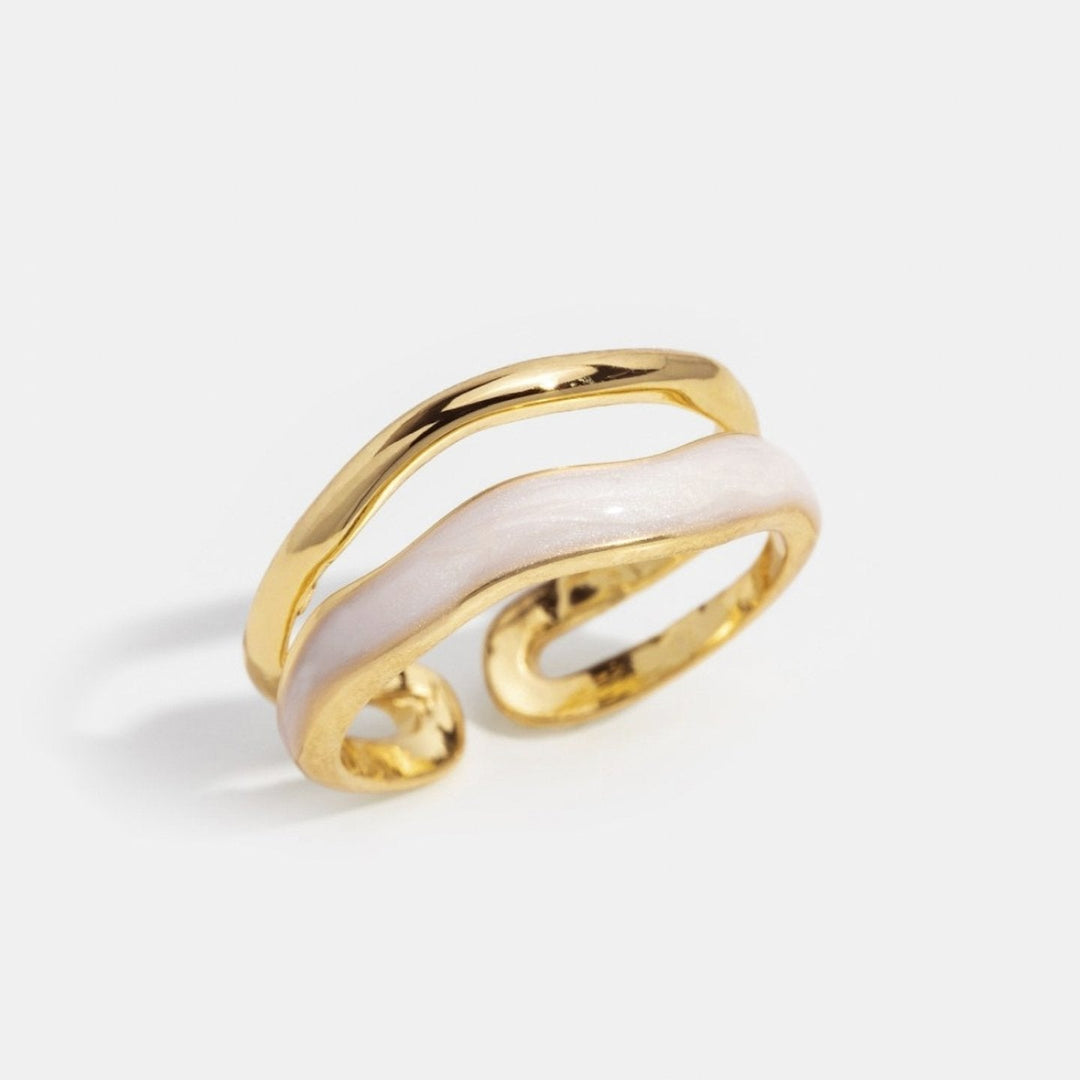 Sahara Design Gold Layered Ring