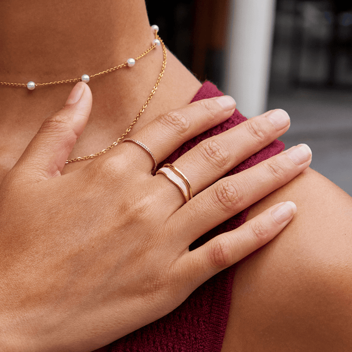 Sahara Design Gold Layered Ring