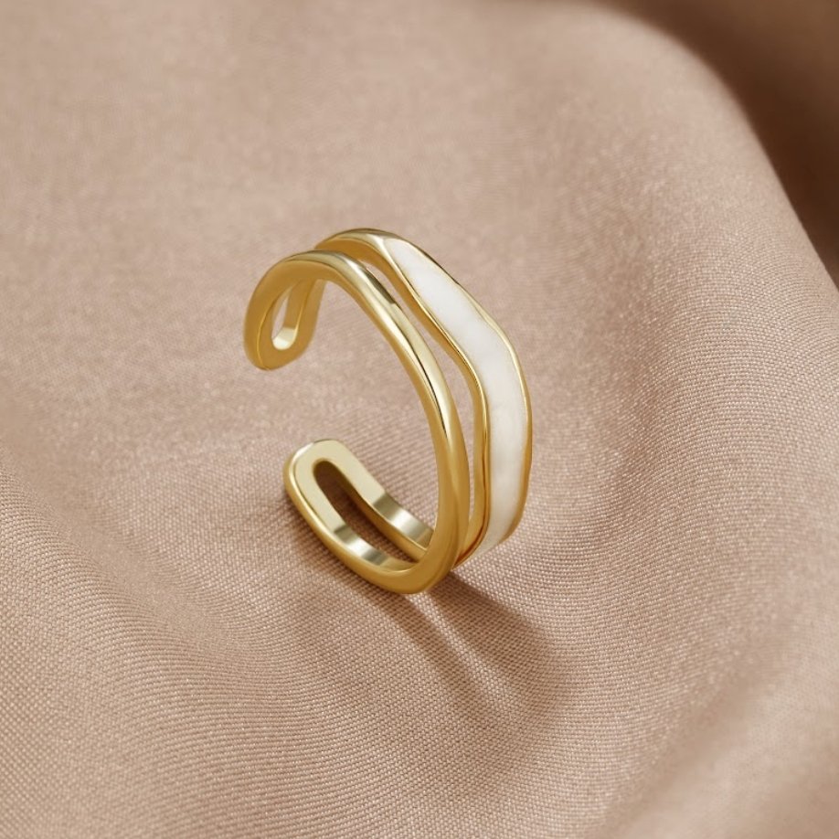 Sahara Design Gold Layered Ring