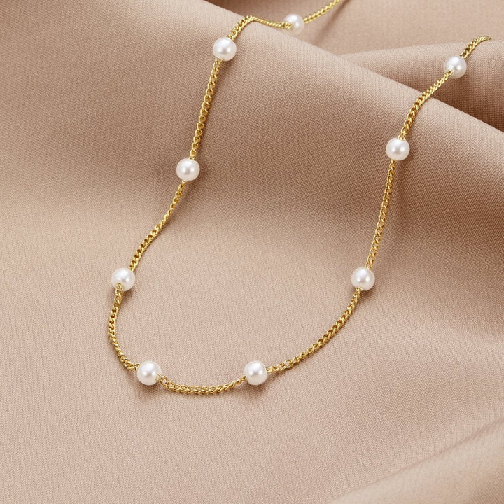 Nura Necklace with Pearl Embellishments